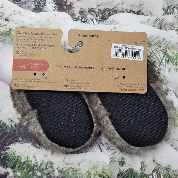 Dearforms Baby Bear Brown Frost Slippers size 9-12 months - Picture 7 of 11